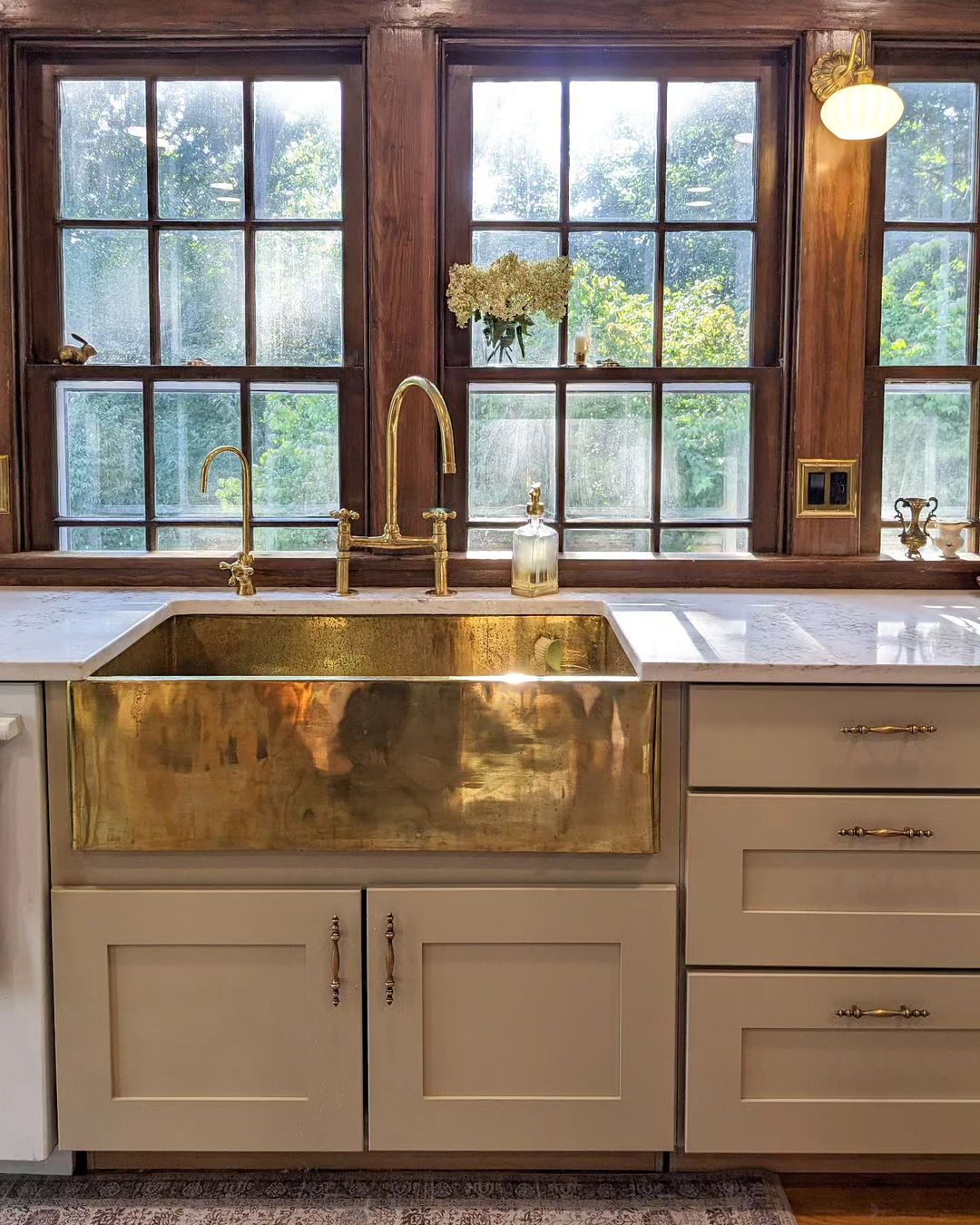 Brass Farmhouse kitchen sink