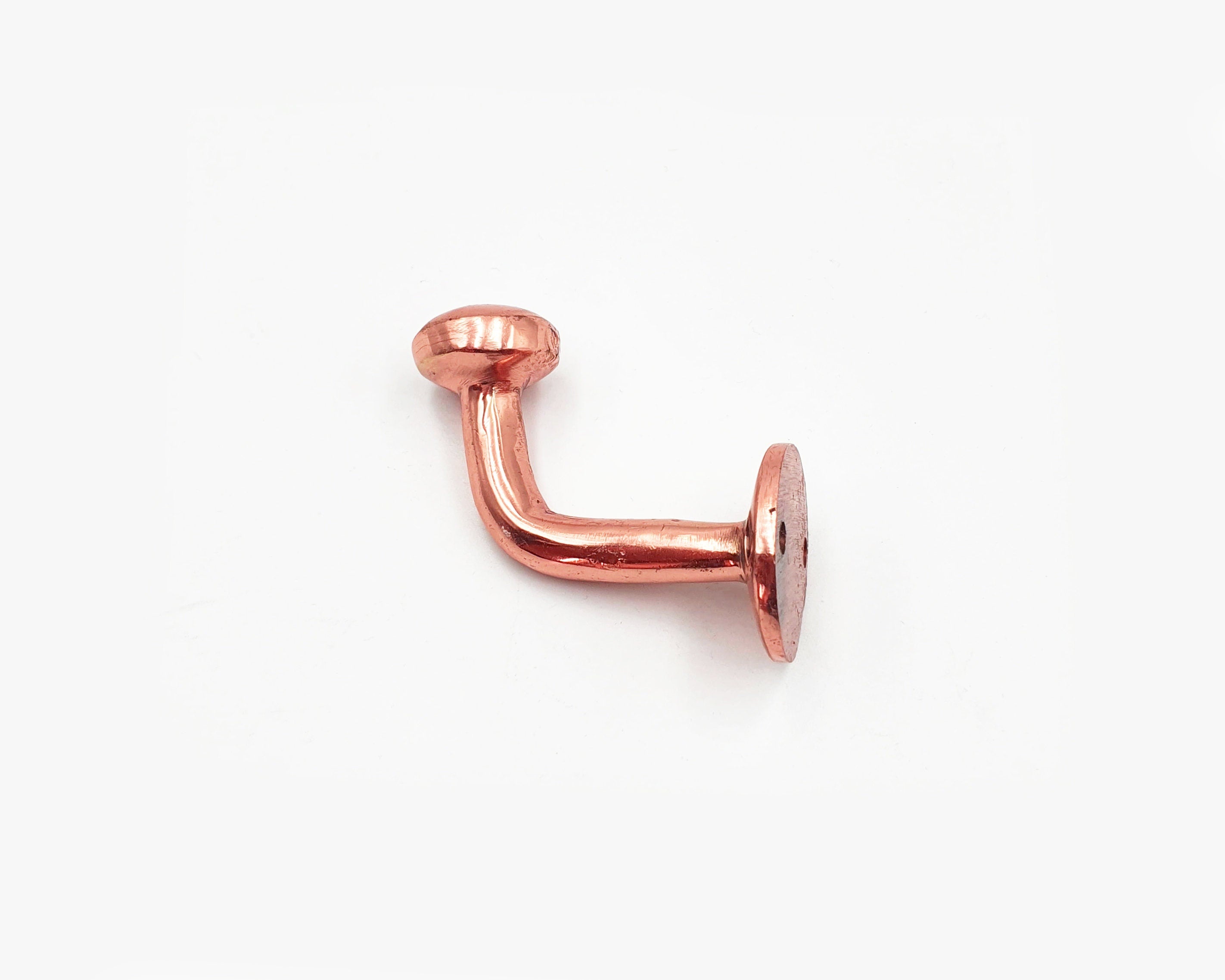 Solid Copper wall hook, Unlacquered Copper Coat Hook, Handcrafted Copper Bathroom Hooks,  Robe Hook & Wall Towel Hanger