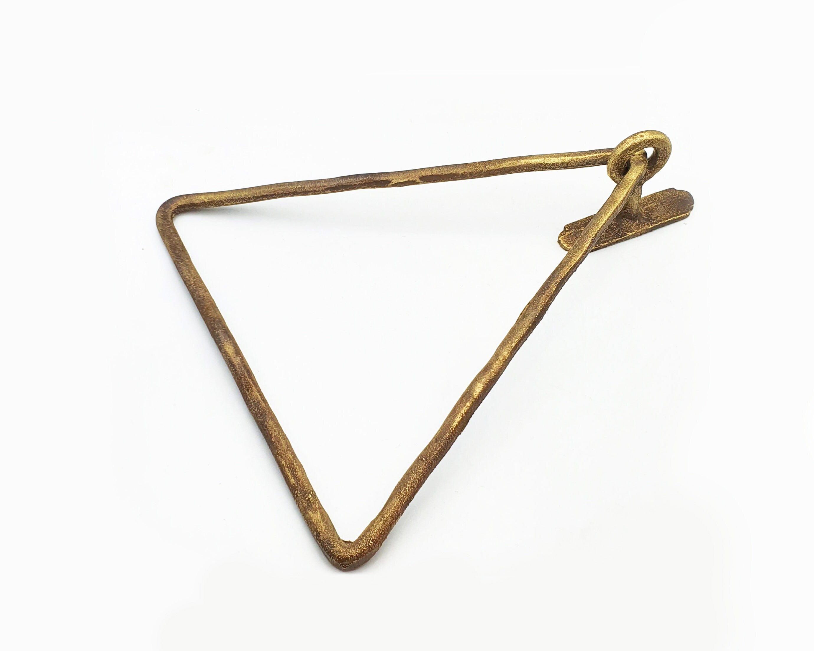 Solid Brass Towel Holder, Wall Mounted Triangular Hand Towel Holder, Solid Bathroom Towel Holder