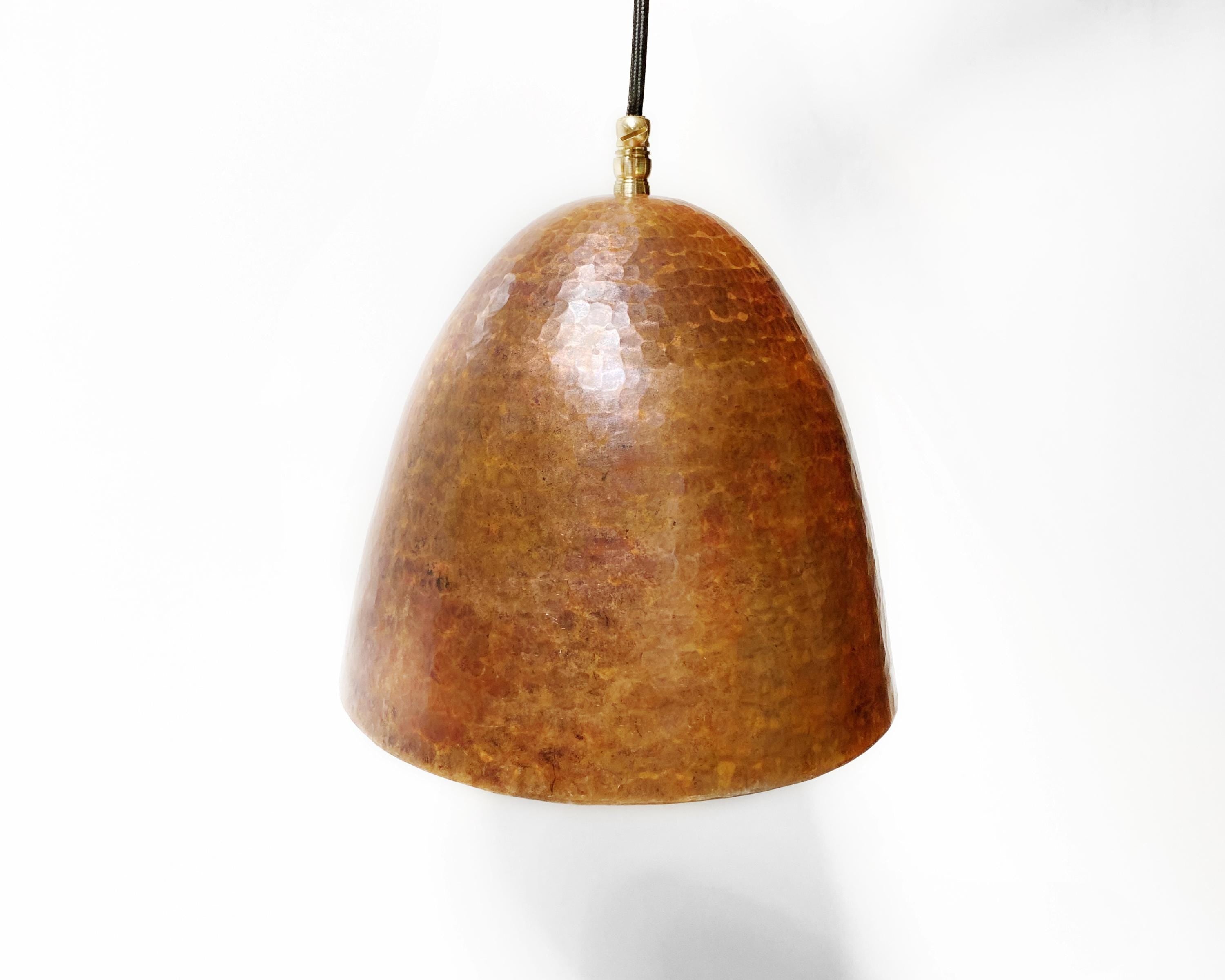 Hammered Copper Farmhouse Light Fixture, Handmade Copper Ceiling Light, small Kitchen Island Pendant light, Long Copper Pendant Lamp